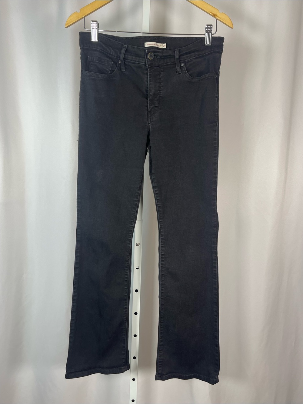 Levi's Women's Size 20 Black Shaping Bootcut Jeans Solid Mid Rise Western